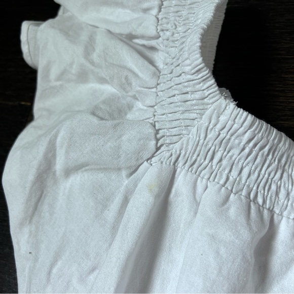 NWT* Pink Diamond White 100% Cotton Tiered Mini Dress Size 8 - Picture 15 of 16